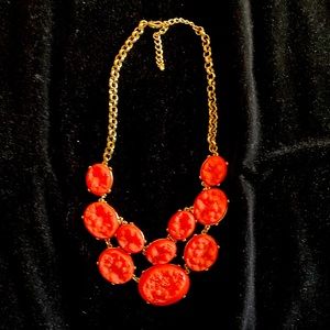 Coral costume necklace